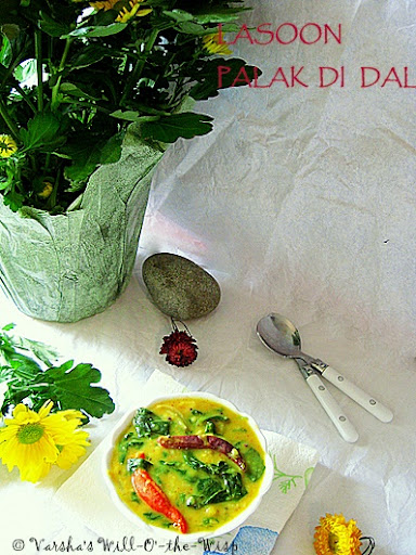 Lasoon Palak di Dal